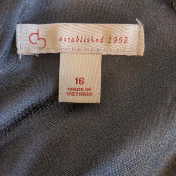 CB Established Women's Size 15 Geometric Print One Piece Lined Career Wear Dress - Picture 10 of 16